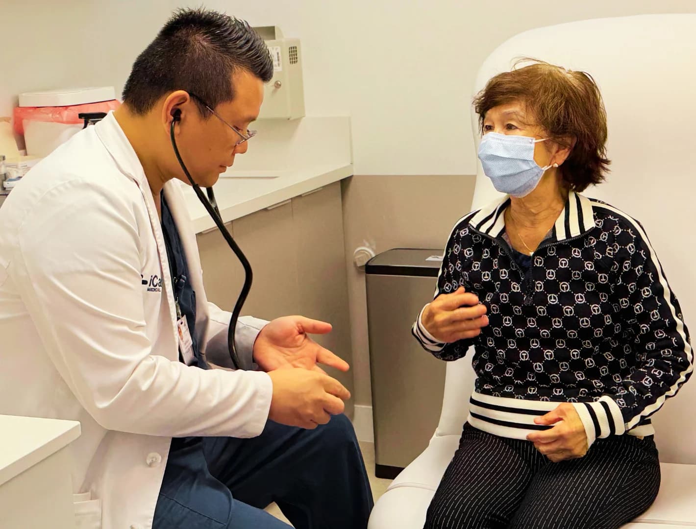 Patient at annual physical exam