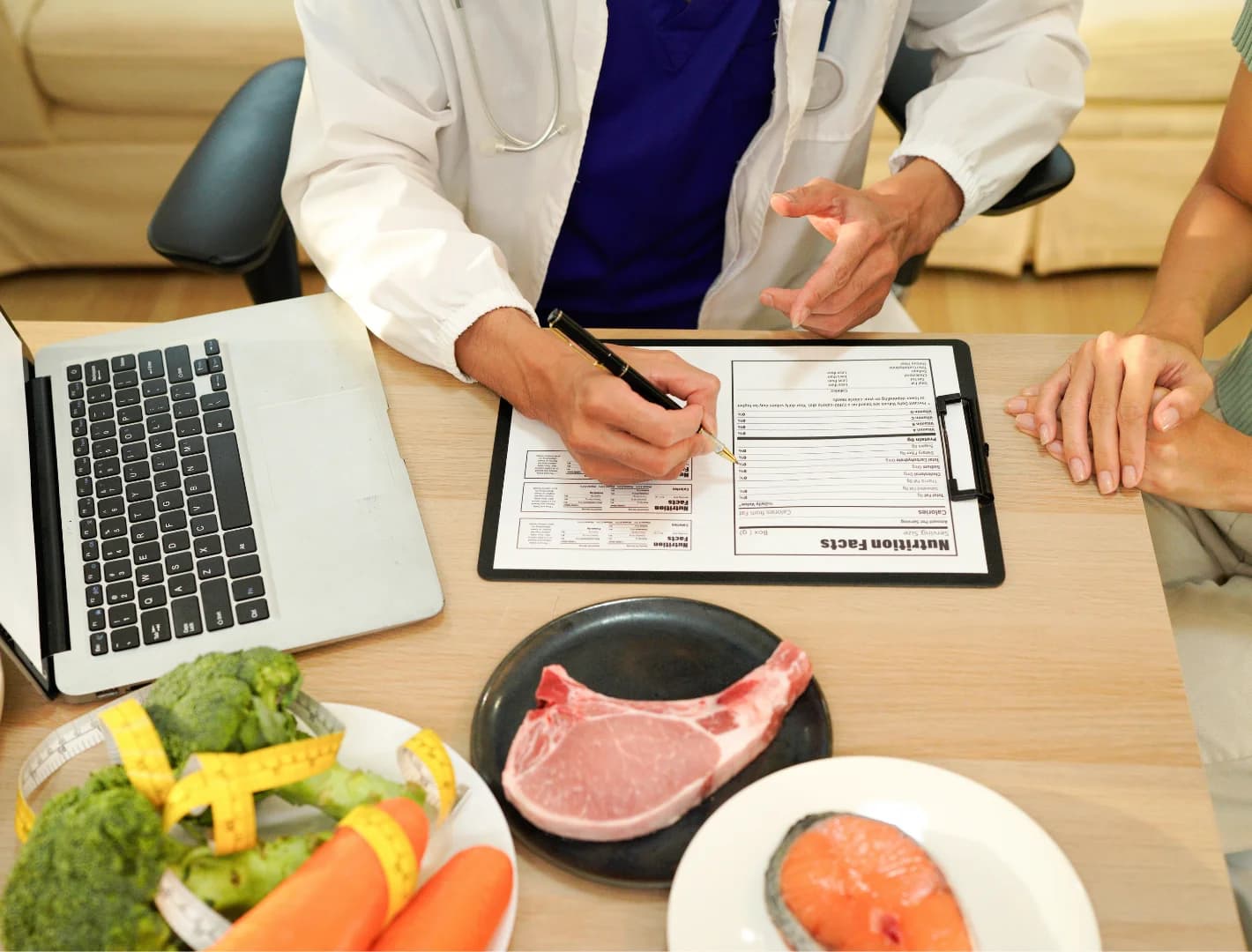 Nutrition consultation and healthy meal planning